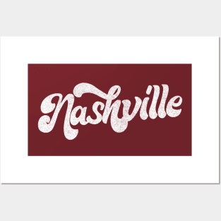 Nashville  // Retro Typography Design Posters and Art